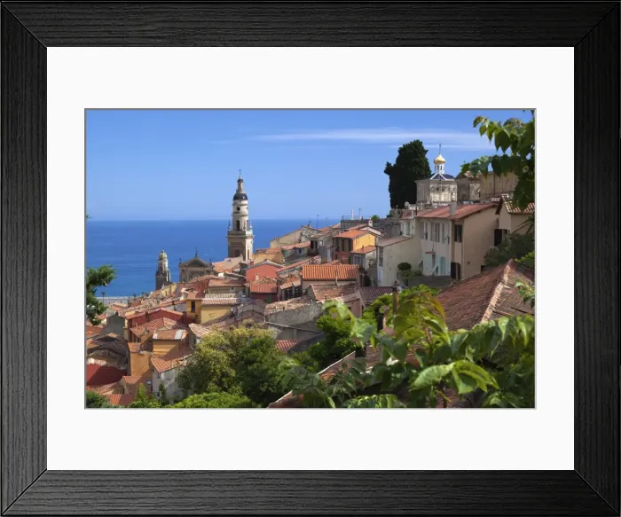 Framed Print : View over old town and port, Menton, Provence-Alpes-Cote d Azur, Provence, France, Mediterranean, Europe Framed Print : View over old town and port, Menton, Provence-Alpes-Cote d Azur, Provence, France, Mediterranean, Europe