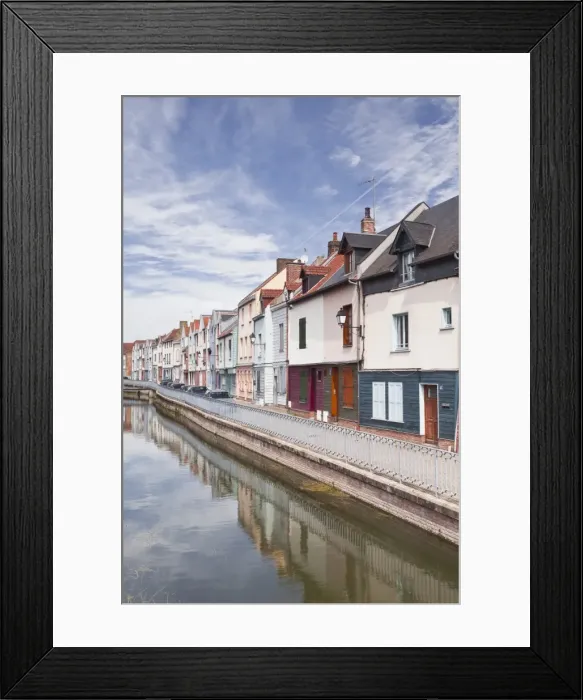 Framed Print : Colourful houses in the Saint Leu district of Amiens, Somme, Picardy, France, Europe Framed Print : Colourful houses in the Saint Leu district of Amiens, Somme, Picardy, France, Europe