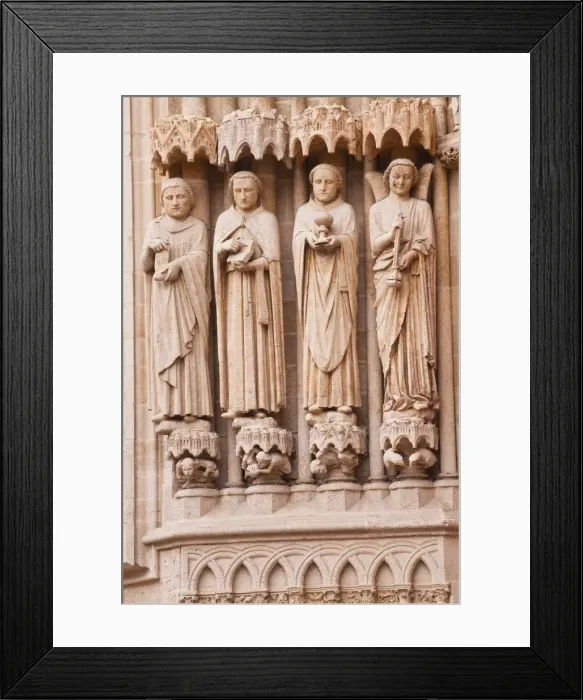 Framed Print : Statues on the west front of Notre Dame d Amiens Cathedral, UNESCO World Heritage Site, Amiens, Somme, Picardy, France, Europe Framed Print : Statues on the west front of Notre Dame d Amiens Cathedral, UNESCO World Heritage Site, Amiens, Somme, Picardy, France, Europe