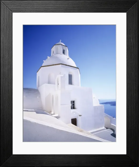 Framed Print : Greece Orthodox church, Fira, Santorini, Cyclades, Aegean Sea, Greek Islands, Greece, Europe Framed Print : Greece Orthodox church, Fira, Santorini, Cyclades, Aegean Sea, Greek Islands, Greece, Europe