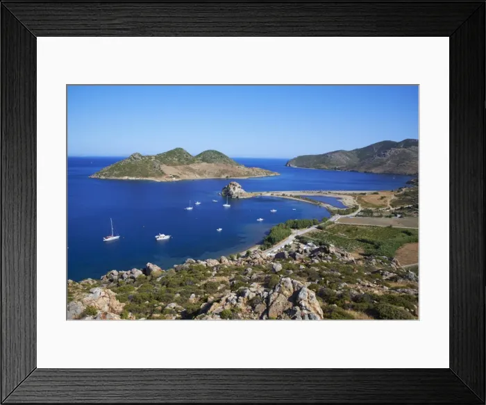 Framed Print : Grikos Bay, Patmos, Dodecanese, Greek Islands, Greece, Europe Framed Print : Grikos Bay, Patmos, Dodecanese, Greek Islands, Greece, Europe