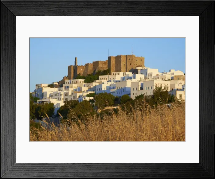 Framed Print : Agios Ioanis Theologos (Monastery of St. John the Theologian), UNESCO World Heritage Site, Patmos, Dodecanese, Greek Islands, Greece, Europe Framed Print : Agios Ioanis Theologos (Monastery of St. John the Theologian), UNESCO World Heritage Site, Patmos, Dodecanese, Greek Islands, Greece, Europe