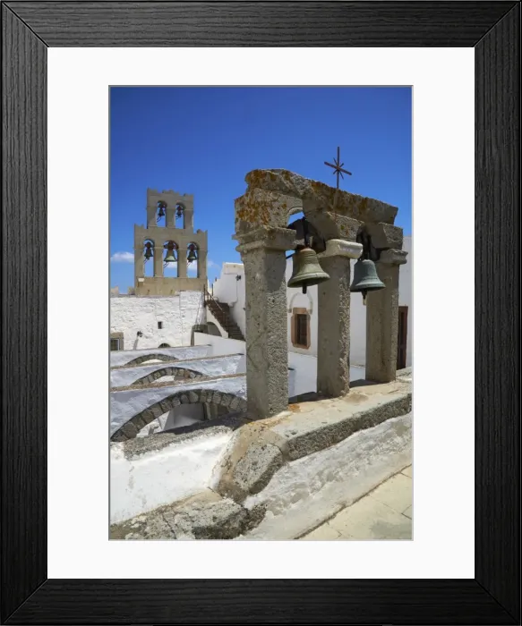 Framed Print : Agios Ioanis Theologos (Monastery of St. John the Theologian), UNESCO World Heritage Site, Patmos, Dodecanese, Greek Islands, Greece, Europe Framed Print : Agios Ioanis Theologos (Monastery of St. John the Theologian), UNESCO World Heritage Site, Patmos, Dodecanese, Greek Islands, Greece, Europe