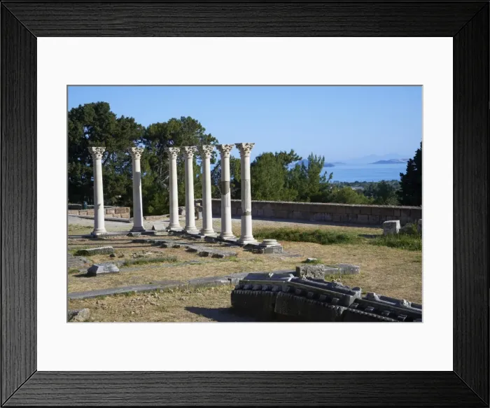 Framed Print : Columns in the ancient Greek city of Asklepieion, Kos, Dodecanese, Greek Islands, Greece, Europe Framed Print : Columns in the ancient Greek city of Asklepieion, Kos, Dodecanese, Greek Islands, Greece, Europe