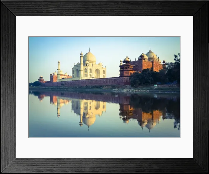 Framed Print : The Taj Mahal reflected in the Yamuna River, UNESCO World Heritage Site, Agra, Uttar Pradesh, India, Asia Framed Print : The Taj Mahal reflected in the Yamuna River, UNESCO World Heritage Site, Agra, Uttar Pradesh, India, Asia