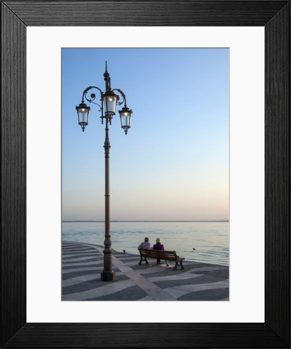 Framed Print : Evening, Lazise, Lake Garda, Italian Lakes, Lombardy, Italy, Europe Framed Print : Evening, Lazise, Lake Garda, Italian Lakes, Lombardy, Italy, Europe