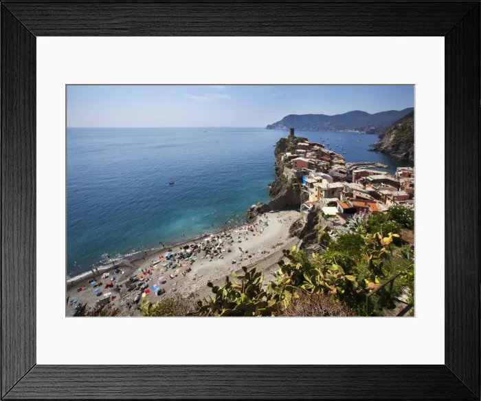 Framed Print : The Beach at Vernazza from the Cinque Terre Coastal Path, Cinque Terre, UNESCO World Heritage Site, Liguria, Italy, Mediterranean, Europe Framed Print : The Beach at Vernazza from the Cinque Terre Coastal Path, Cinque Terre, UNESCO World Heritage Site, Liguria, Italy, Mediterranean, Europe