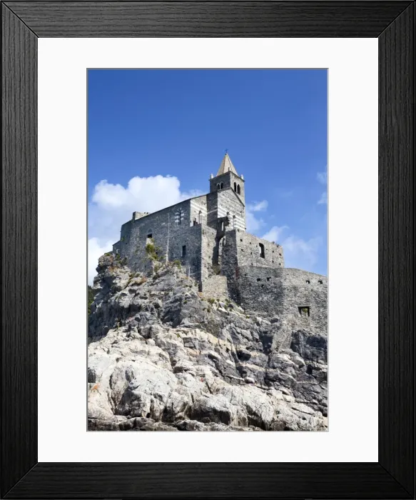 Framed Print : Church of St. Peter on a rocky headland at Porto Venere, Cinque Terre, UNESCO World Heritage Site, Liguria, Italy, Mediterranean, Europe Framed Print : Church of St. Peter on a rocky headland at Porto Venere, Cinque Terre, UNESCO World Heritage Site, Liguria, Italy, Mediterranean, Europe