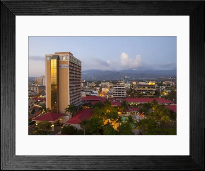 Framed Print : Elevated view over central Kingston, St. Andrews Parish, Jamaica, West Indies, Caribbean, Central America Framed Print : Elevated view over central Kingston, St. Andrews Parish, Jamaica, West Indies, Caribbean, Central America