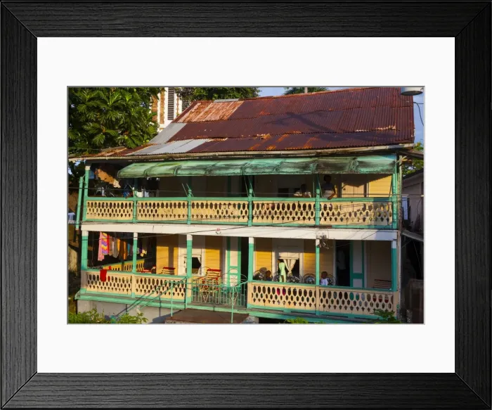 Framed Print : Colonial architecture, Port Antonio, Jamaica, West Indies, Caribbean, Central America Framed Print : Colonial architecture, Port Antonio, Jamaica, West Indies, Caribbean, Central America