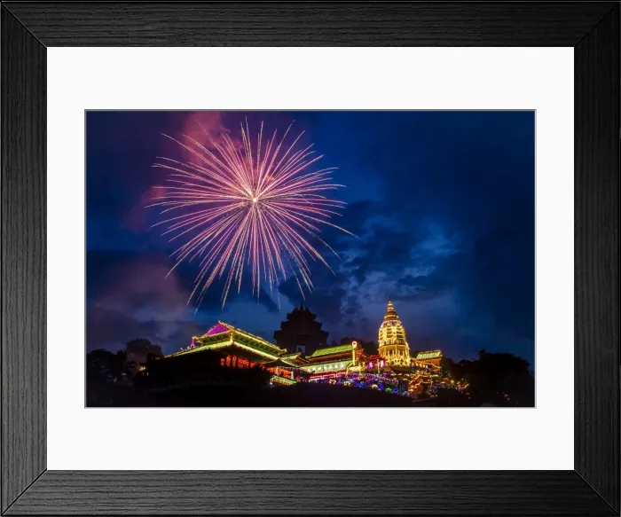 Framed Print : Fireworks celebrating Chinese New Year, Kek Lok Si Temple, Penang, Malaysia, Southeast Asia, Asia Framed Print : Fireworks celebrating Chinese New Year, Kek Lok Si Temple, Penang, Malaysia, Southeast Asia, Asia