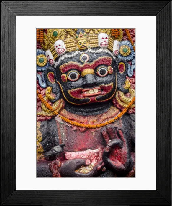 Framed Print : The Kala (Black) Bhairab monument, Durbar Square, UNESCO World Heritage Site, Kathmandu, Nepal, Asia Framed Print : The Kala (Black) Bhairab monument, Durbar Square, UNESCO World Heritage Site, Kathmandu, Nepal, Asia