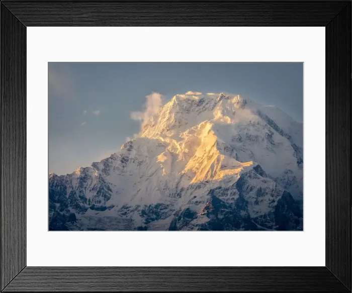Framed Print : The evening sun on Annapurna South, 7219m, Annapurna Conservation Area, Nepal, Himalayas, Asia Framed Print : The evening sun on Annapurna South, 7219m, Annapurna Conservation Area, Nepal, Himalayas, Asia