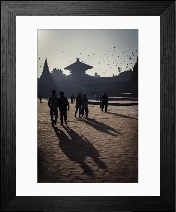 Framed Print : Durbar Square, Bhaktapur, UNESCO World Heritage Site, Nepal, Asia