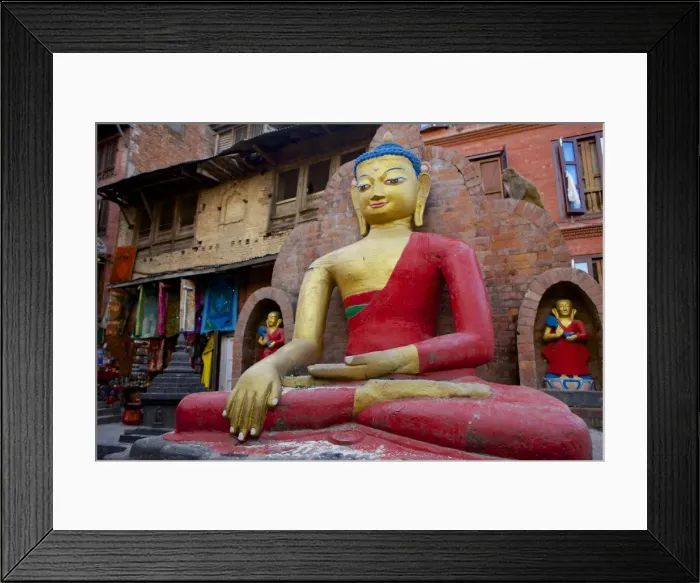 Framed Print : Buddha Statue, Swayambhunath (Monkey Temple), UNESCO World Heritage Site, Kathmandu, the Kathmandu Valley, Nepal, Asia Framed Print : Buddha Statue, Swayambhunath (Monkey Temple), UNESCO World Heritage Site, Kathmandu, the Kathmandu Valley, Nepal, Asia