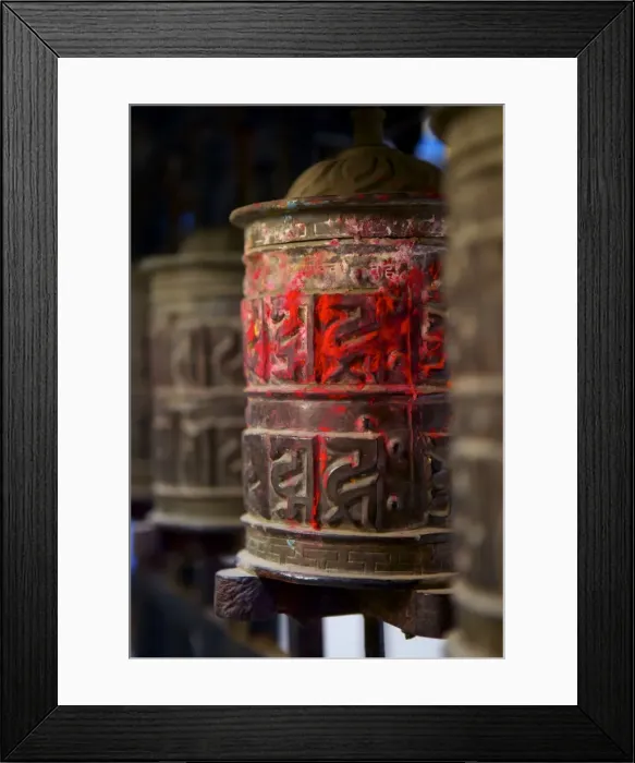 Framed Print : Prayer wheels, Kathmandu, Nepal, Asia Framed Print : Prayer wheels, Kathmandu, Nepal, Asia