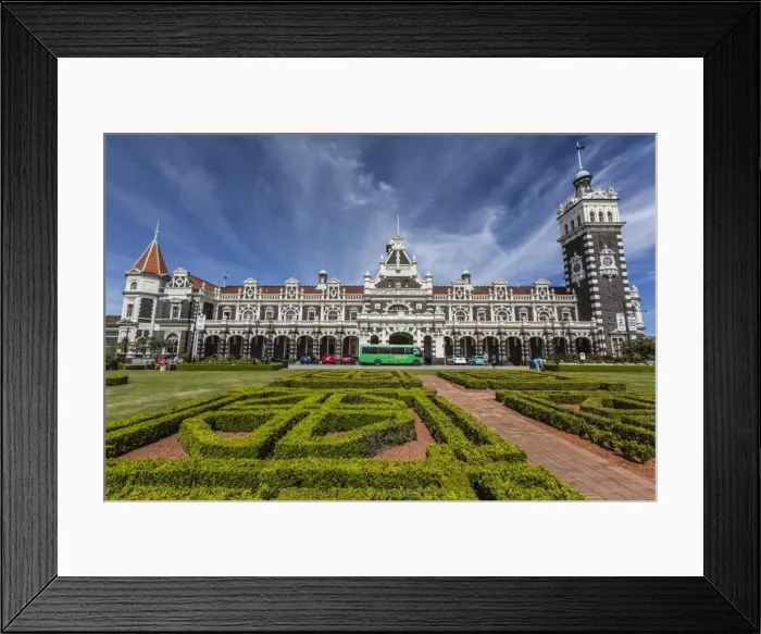 Framed Print : Dunedin Railway Station in Dunedin, Otago, South Island, New Zealand, Pacific Framed Print : Dunedin Railway Station in Dunedin, Otago, South Island, New Zealand, Pacific