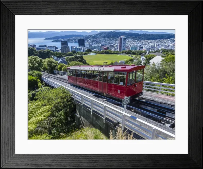 Framed Print : Cable car, Wellington, North Island, New Zealand, Pacific Framed Print : Cable car, Wellington, North Island, New Zealand, Pacific