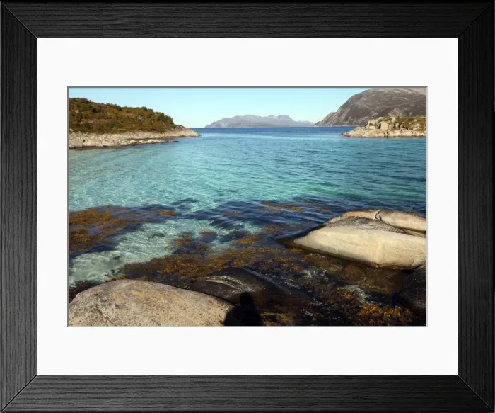 Framed Print : Rock and weed in harbour at Gasvaer, Kvalfjord, Troms, North Norway, Norway, Scandinavia, Europe Framed Print : Rock and weed in harbour at Gasvaer, Kvalfjord, Troms, North Norway, Norway, Scandinavia, Europe