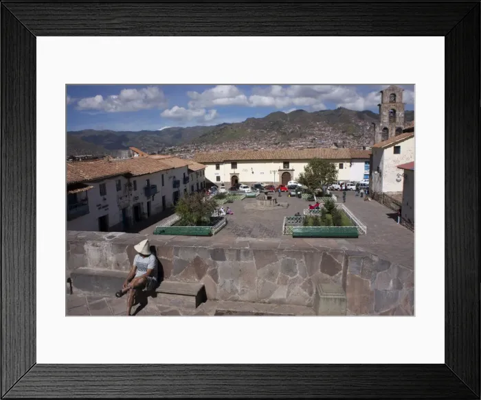 Framed Print : Plaza San Blas, Cuzco, Peru, South America Framed Print : Plaza San Blas, Cuzco, Peru, South America