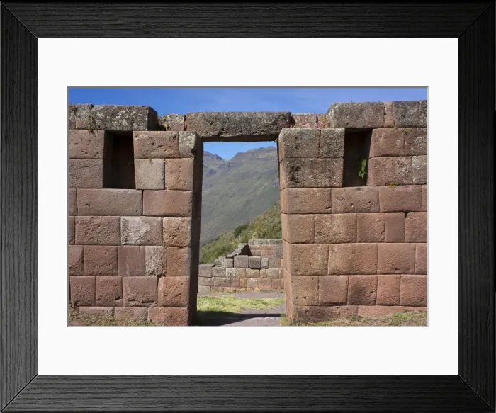 Framed Print : Inca ruins in the Sacred Valley, Pissac, Peru, South America Framed Print : Inca ruins in the Sacred Valley, Pissac, Peru, South America