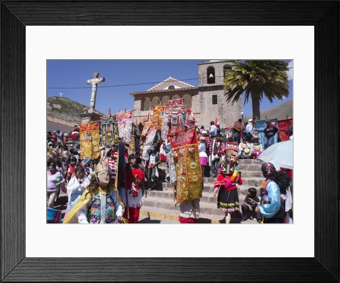 Framed Print : Religious festival in preparation for the Corpus Christi festival, Urcos, Peru, South America Framed Print : Religious festival in preparation for the Corpus Christi festival, Urcos, Peru, South America