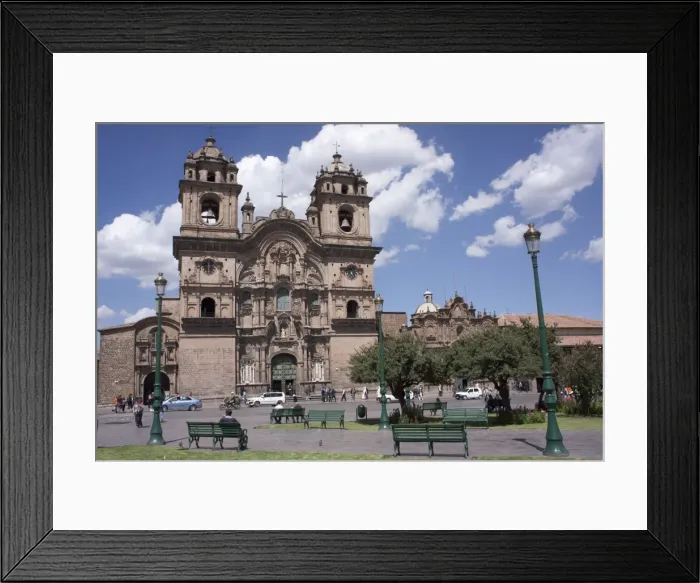 Framed Print : Company of Jesus Church, Plaza de Armas, Cuzco, Peru, South America Framed Print : Company of Jesus Church, Plaza de Armas, Cuzco, Peru, South America