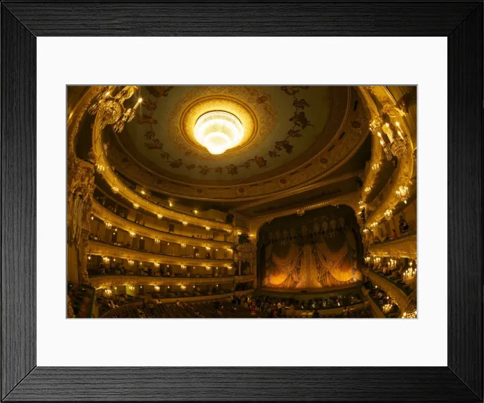 Framed Print : Interior of Marinsky Theatre, St. Petersburg, Russia, Europe Framed Print : Interior of Marinsky Theatre, St. Petersburg, Russia, Europe