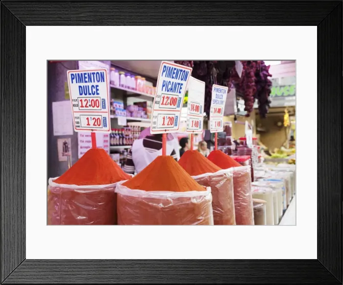 Framed Print : Pyramid of spices, Mercado Centra (Central Market), Valencia, Comunidad Valencia, Spain, Europe Framed Print : Pyramid of spices, Mercado Centra (Central Market), Valencia, Comunidad Valencia, Spain, Europe