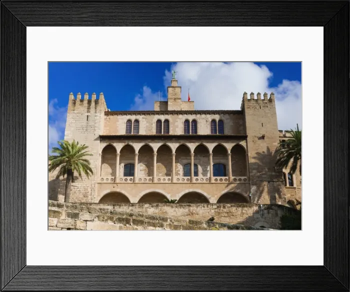 Framed Print : Royal Palace of La Almudaina, Palma de Mallorca, Majorca, Balearic Islands, Spain, Europe