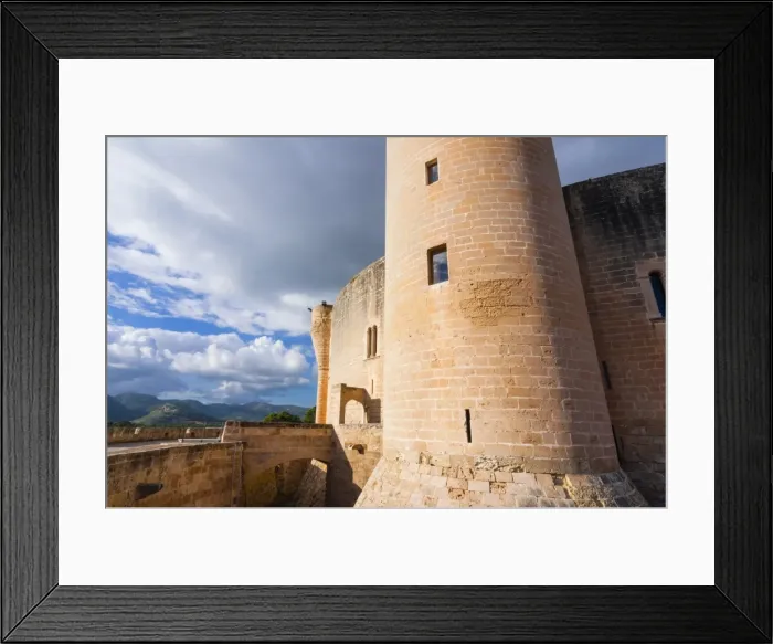 Framed Print : Bellver Castle, dating from the 14th century, Palma de Mallorca, Majorca, Balearic Islands, Spain, Europe Framed Print : Bellver Castle, dating from the 14th century, Palma de Mallorca, Majorca, Balearic Islands, Spain, Europe
