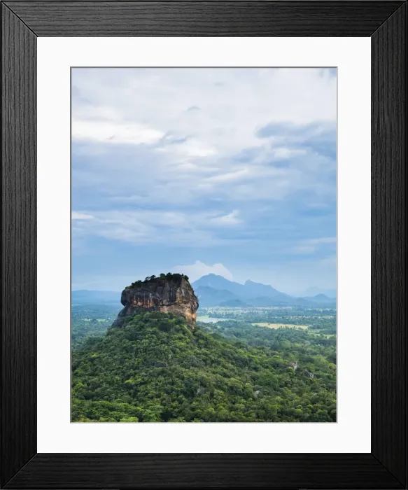 Framed Print : Sigiriya Rock Fortress, UNESCO World Heritage Site, seen from Pidurangala Rock, Sri Lanka, Asia Framed Print : Sigiriya Rock Fortress, UNESCO World Heritage Site, seen from Pidurangala Rock, Sri Lanka, Asia