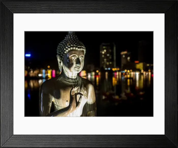 Framed Print : A statue of Buddha at Vesak, a festival to celebrate Buddhas birthday in Gangaramaya Temple, Colombo, Sri Lanka, Asia Framed Print : A statue of Buddha at Vesak, a festival to celebrate Buddhas birthday in Gangaramaya Temple, Colombo, Sri Lanka, Asia
