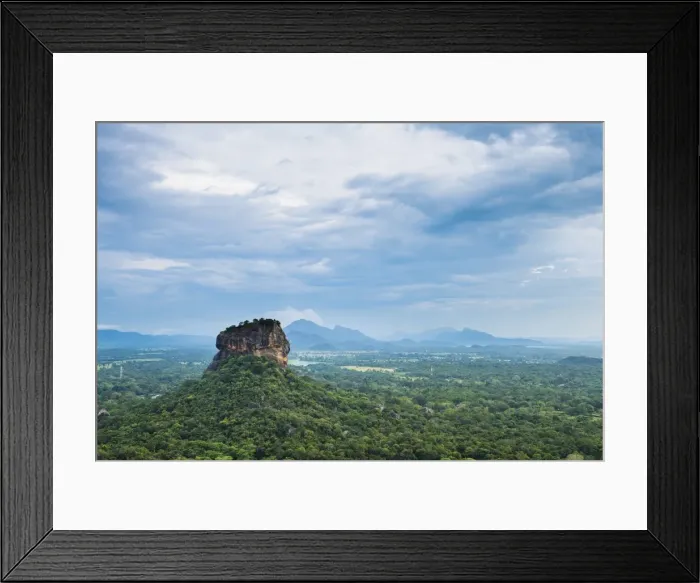 Framed Print : Sigiriya Rock Fortress, UNESCO World Heritage Site, seen from Pidurangala Rock, Sri Lanka, Asia Framed Print : Sigiriya Rock Fortress, UNESCO World Heritage Site, seen from Pidurangala Rock, Sri Lanka, Asia