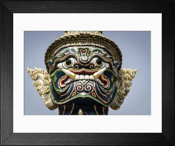 Framed Print : Mythical temple guard (Yaksha), Wat Phra Kaew, Bangkok, Thailand Framed Print : Mythical temple guard (Yaksha), Wat Phra Kaew, Bangkok, Thailand