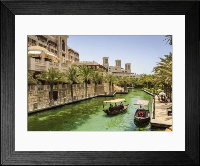 Framed Print : Dhows cruise around the Madinat Jumeirah Hotel, Dubai, United Arab Emirates, Middle East Framed Print : Dhows cruise around the Madinat Jumeirah Hotel, Dubai, United Arab Emirates, Middle East