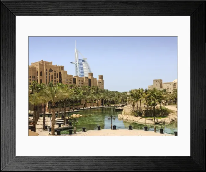 Framed Print : Madinat Jumeirah Hotel and Burj Al Arab, Dubai, United Arab Emirates, Middle East Framed Print : Madinat Jumeirah Hotel and Burj Al Arab, Dubai, United Arab Emirates, Middle East