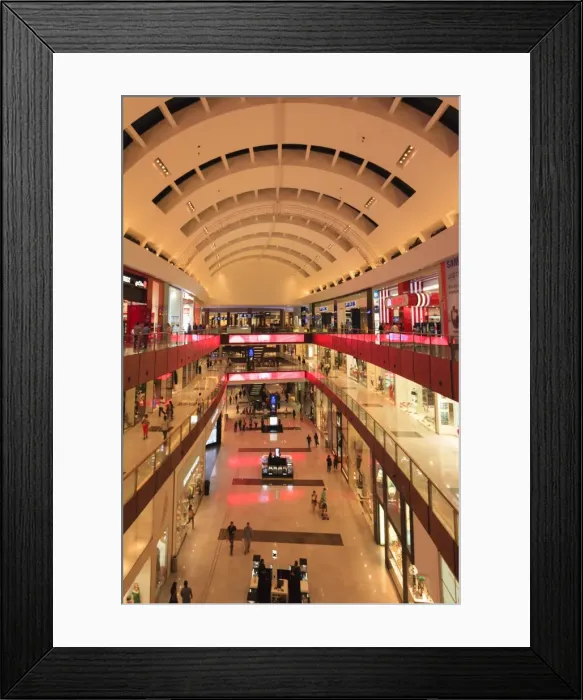 Framed Print : Dubai Mall, the worlds biggest, Dubai, United Arab Emirates, Middle East Framed Print : Dubai Mall, the worlds biggest, Dubai, United Arab Emirates, Middle East