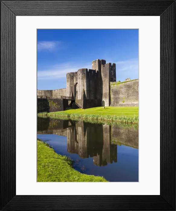 Framed Print : Caerphilly Castle, Gwent, Wales, United Kingdom, Europe
