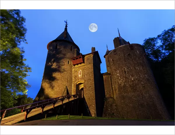 Castell Coch (Castle Coch) (The Red Castle), Tongwynlais, Cardiff, Wales, United Kingdom, Europe