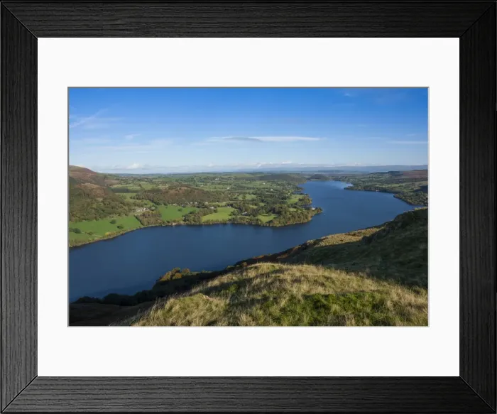 Framed Print : Lake Ullswater from Hallin Fell, Lake District National Park, Cumbria, England, United Kingdom, Europe