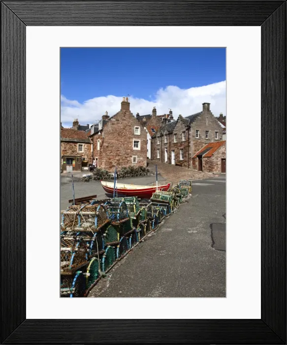 Framed Print : Lobster pots at Crail Harbour, Fife, Scotland, United Kingdom, Europe Framed Print : Lobster pots at Crail Harbour, Fife, Scotland, United Kingdom, Europe