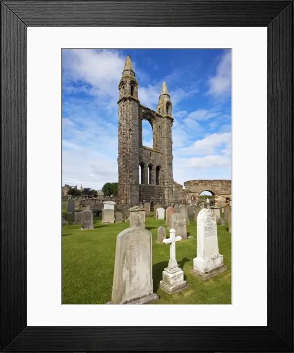 Framed Print : St. Andrews Cathedral ruin and graveyard, St. Andrews, Fife, Scotland, United Kingdom, Europe Framed Print : St. Andrews Cathedral ruin and graveyard, St. Andrews, Fife, Scotland, United Kingdom, Europe