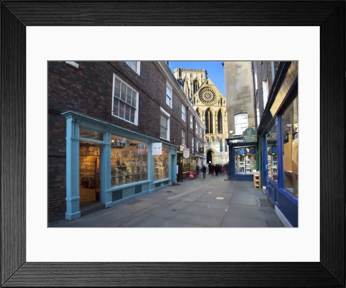 Framed Print : York Minster from Minster Gate, York, Yorkshire, England, United Kingdom, Europe Framed Print : York Minster from Minster Gate, York, Yorkshire, England, United Kingdom, Europe