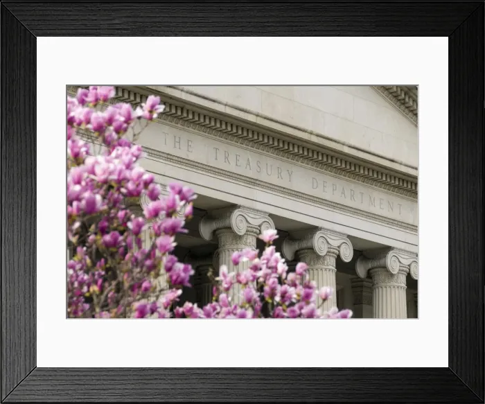 Framed Print : The Treasury Department building in Washington, D. C. United States of America, North America Framed Print : The Treasury Department building in Washington, D. C. United States of America, North America