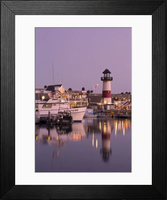 Framed Print : Oceanside Harbor Village Lighthouse, City of Oceanside, California, United States of America, North America Framed Print : Oceanside Harbor Village Lighthouse, City of Oceanside, California, United States of America, North America