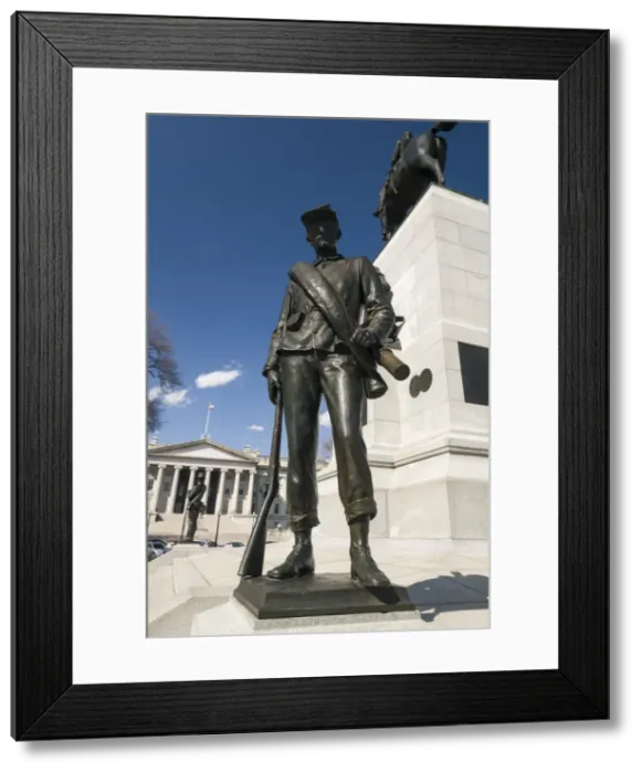 Framed Print : William Tecumseh Sherman monument in Sherman Square in Washington, D. C. United States of America, North America Framed Print : William Tecumseh Sherman monument in Sherman Square in Washington, D. C. United States of America, North America