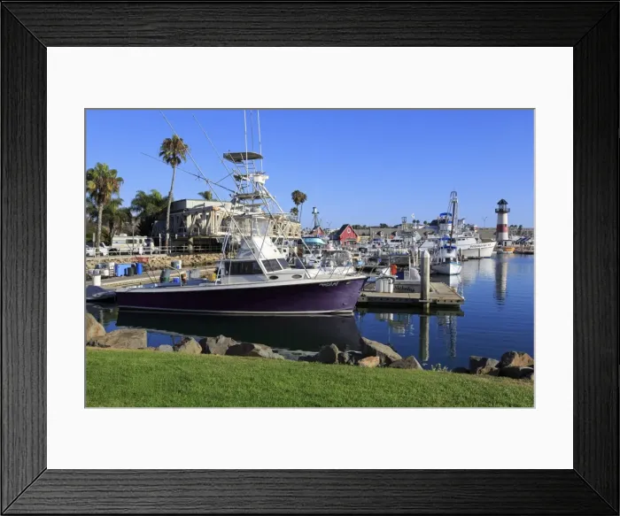Framed Print : Oceanside Harbor Village, City of Oceanside, California, United States of America, North America Framed Print : Oceanside Harbor Village, City of Oceanside, California, United States of America, North America