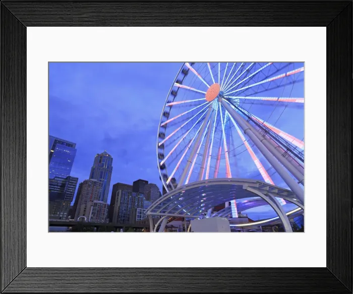 Framed Print : Seattle Great Wheel on Pier 57, Seattle, Washington State, United States of America, North America Framed Print : Seattle Great Wheel on Pier 57, Seattle, Washington State, United States of America, North America