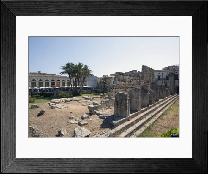 Framed Print : The Temple of Apollo, Siracusa, Ortigia, Sicily, Italy, Europe